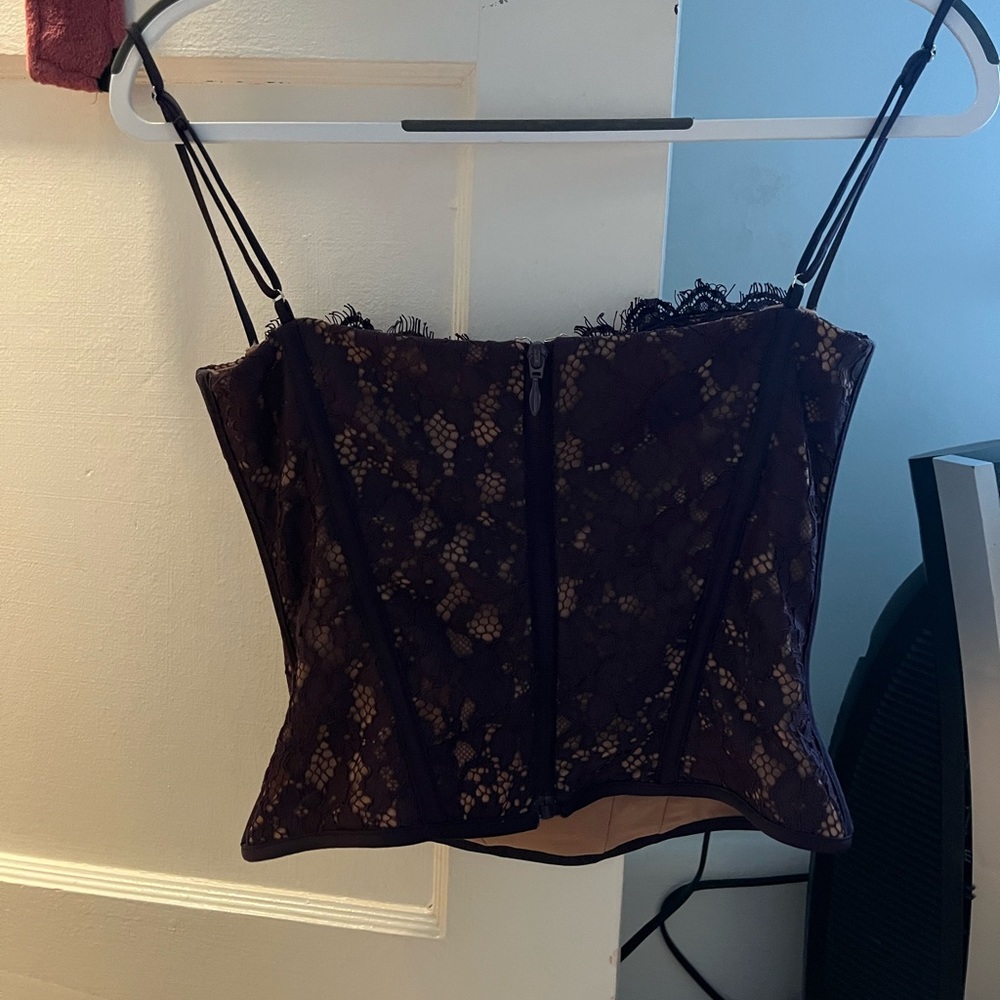 House of CB Black Lace Bustier Top - Picture 5 of 5